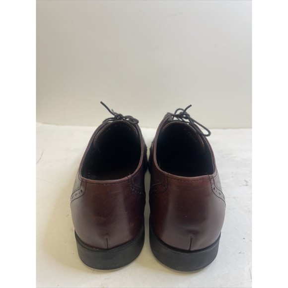 Allen Edmonds Men’s Shoes BACK BAY 9.5 D Burgundy Oxford  Toe Cap - Picture 4 of 8